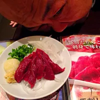 Snapdishの料理写真:馬刺し？|Hidenori Saru Ogataさん