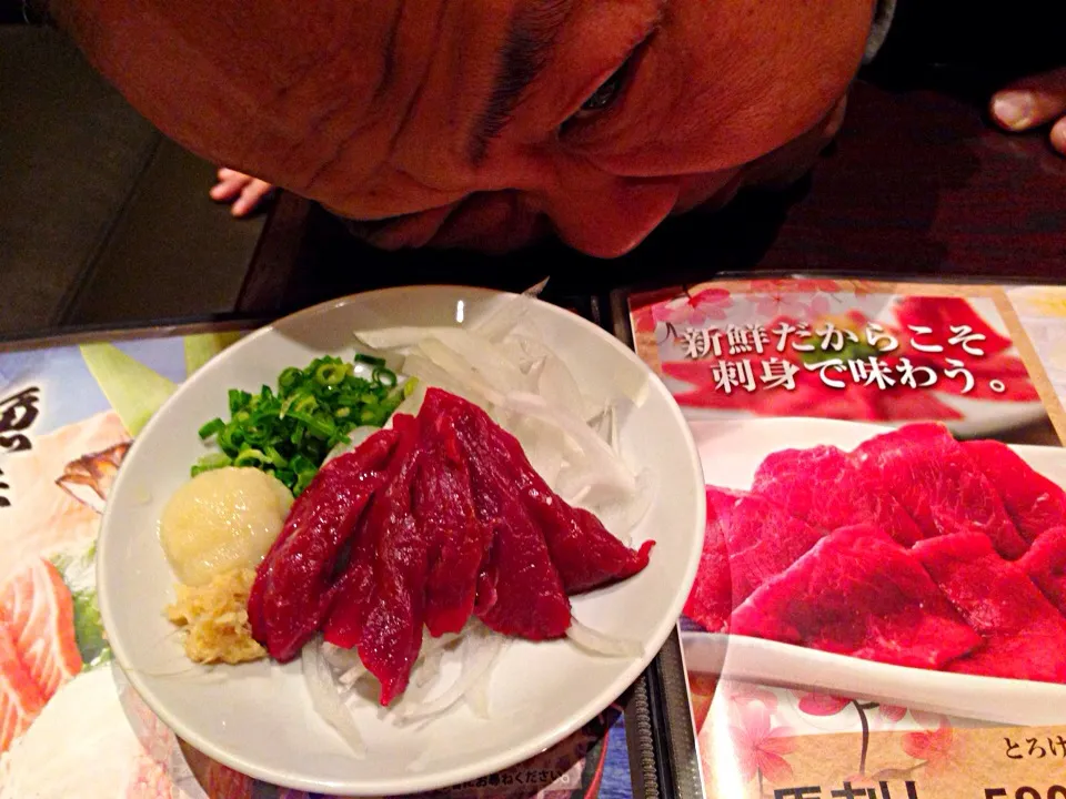 Snapdishの料理写真:馬刺し？|Hidenori Saru Ogataさん