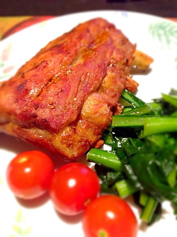 おせち作りながらでも圧力鍋＆オーブンであまり手をかけずできるスペアリブが今日の夕飯|うきさん