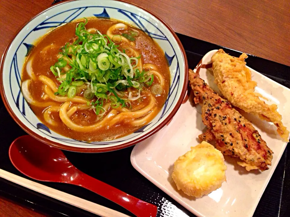 Curry udon with chicken & egg tempura .... heaven !✨|ChaHo143さん