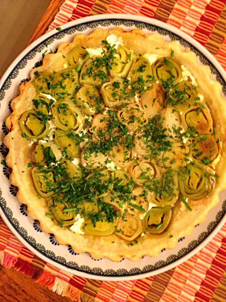 curried leek tart tatin|Matthew Cashenさん