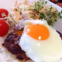 Snapdishの料理写真:ロコモコ丼|たあくんさん