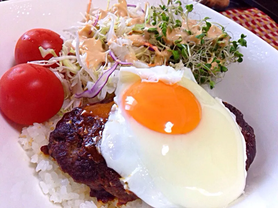 Snapdishの料理写真:ロコモコ丼|たあくんさん