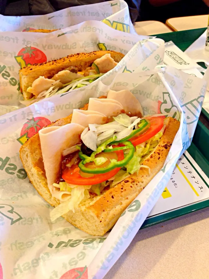 Subway turkey sandwich|Kaori Kanekoさん