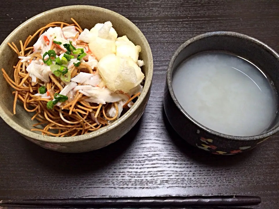 年越し揚げ蕎麦と蕎麦湯|さちこさん