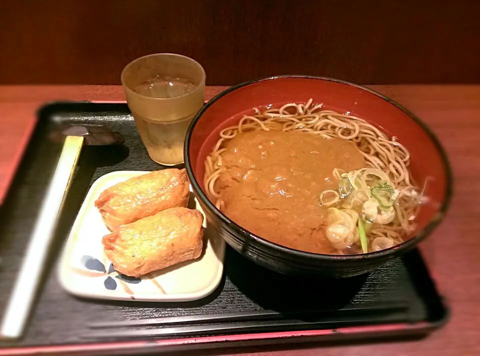 カレー蕎麦とお稲荷さん@東京駅|nakano9さん