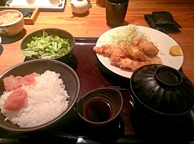 鳥天定食@丸の内　やまや|nakano9さん