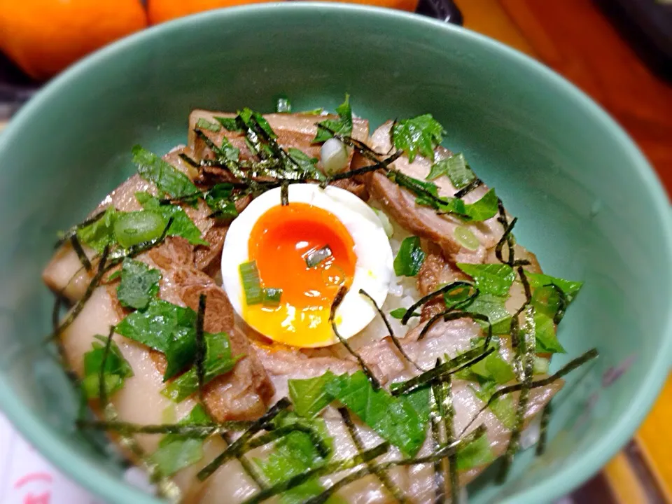 豚三枚肉の丼^ ^|☆はじめ☆さん