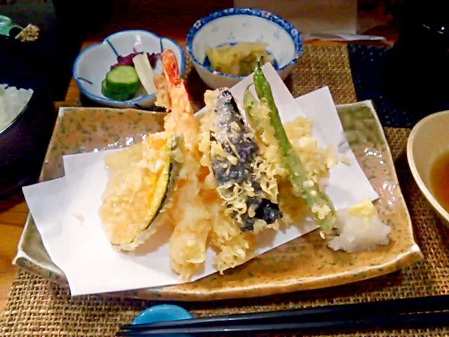 伊豆山神社参拝後の天婦羅御膳|わこさん