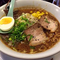 Snapdishの料理写真:黒味噌ラーメン（油ぬき）|小牧正浩さん