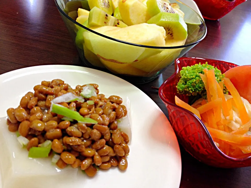 納豆餅 朝ごはん|きむらゆりかさん