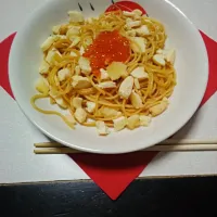 Snapdishの料理写真:数の子とイクラの贅沢パスタ☆*|yuka*さん