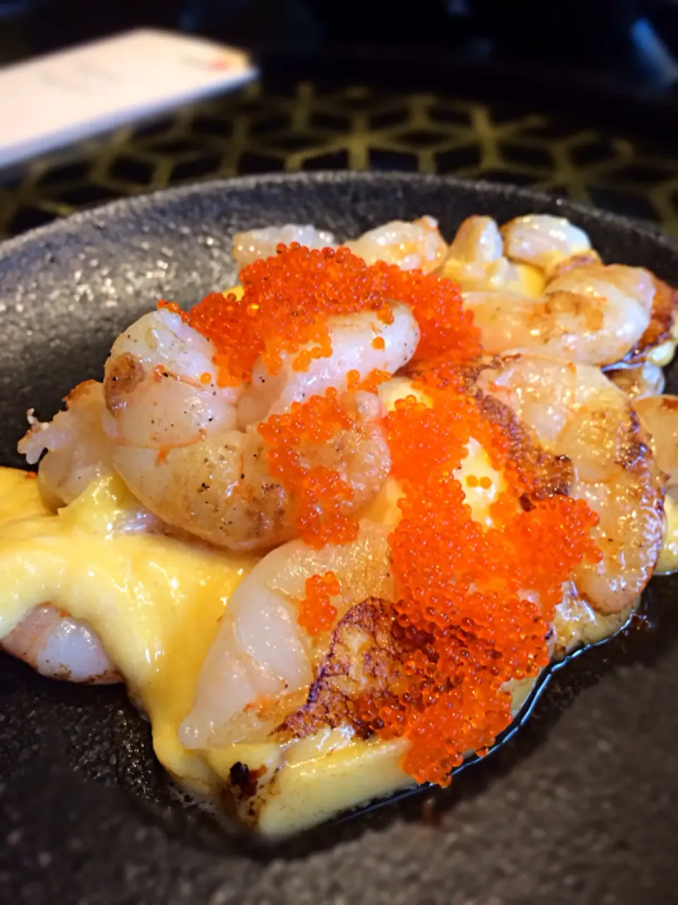 Teppanyaki  prawn with golden sauce|12Dragonさん