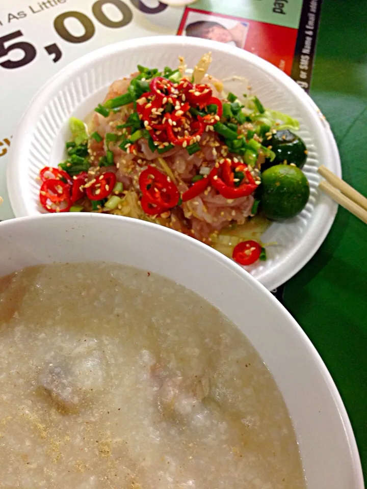 Pork Porridge & Raw Fish slices|hweeyhさん