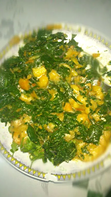 Snapdishの料理写真:Plantain Stew with Kale|Proprivacy Eveyさん