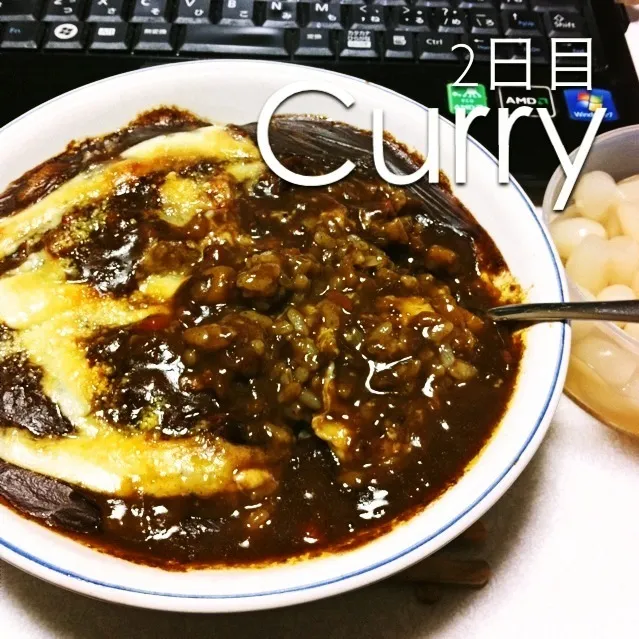 140103-2日目カレー ¥250 #夕食 #自炊|dune725さん