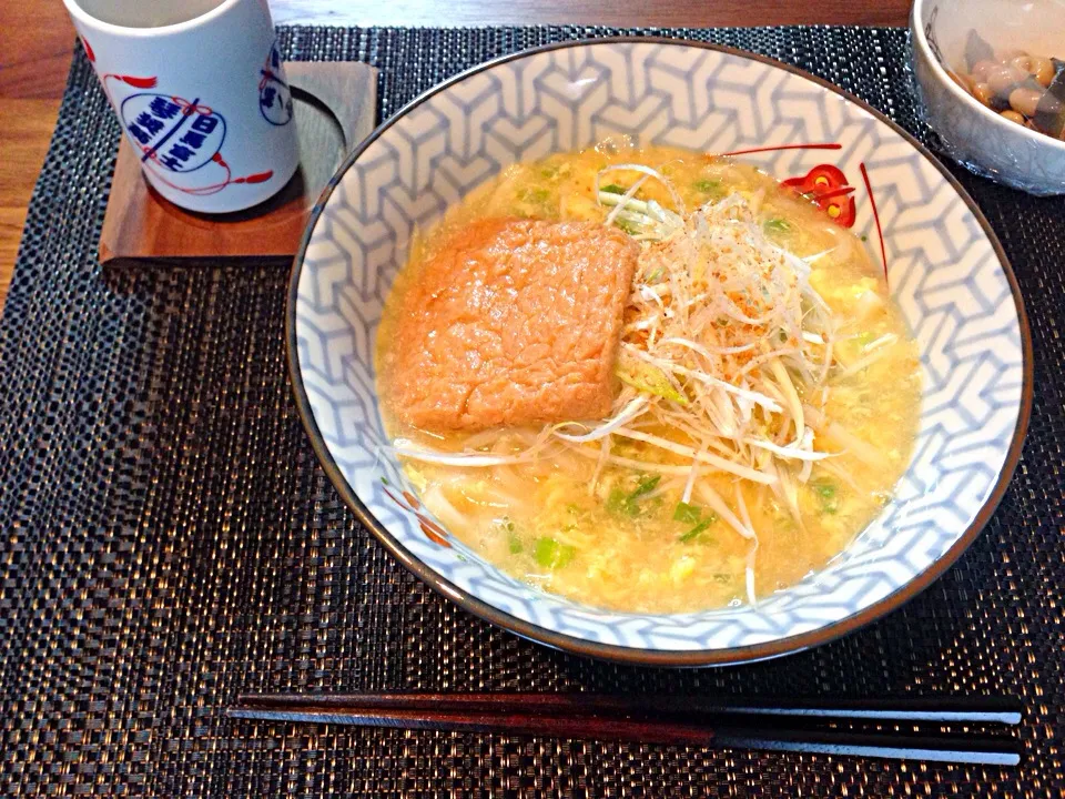 かき玉葱あんかけうどん|ちびさん