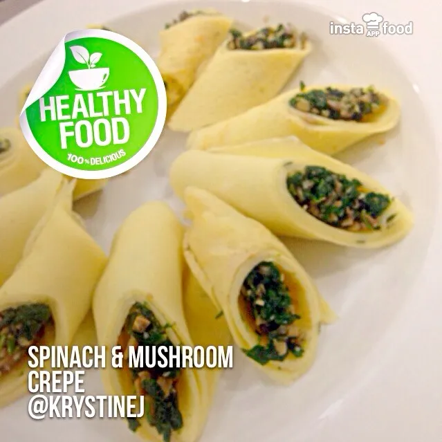 Spinach n Mushroom Crepe|krystinejさん