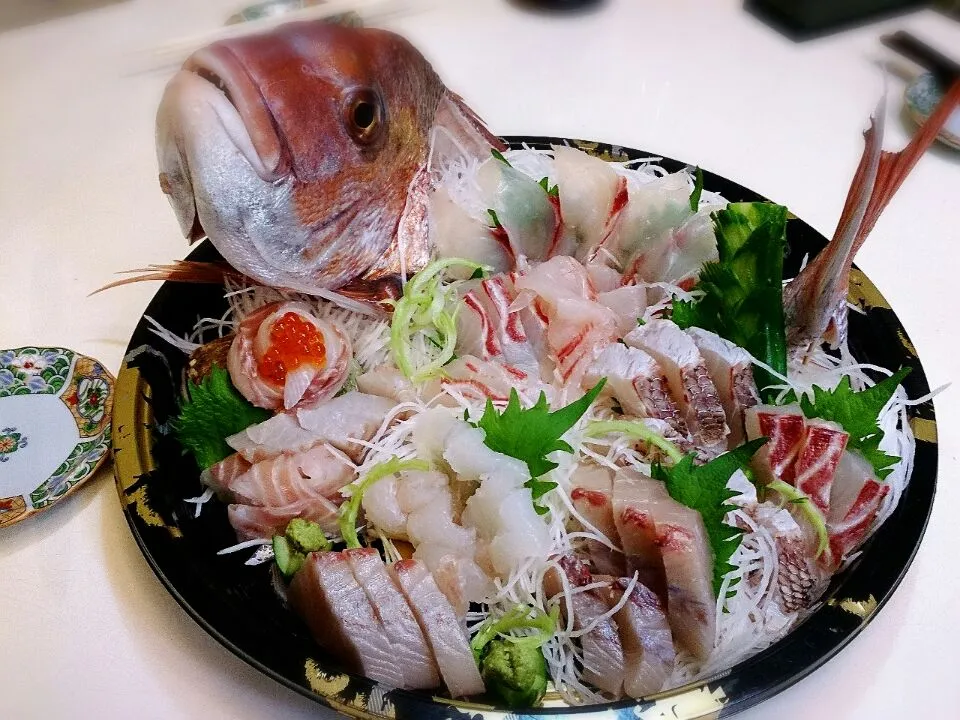 釣った魚の刺し盛り|Ikuyo Hasegawaさん