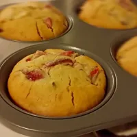 Strawberry Lime Coconut Oil Muffins|へレンさん