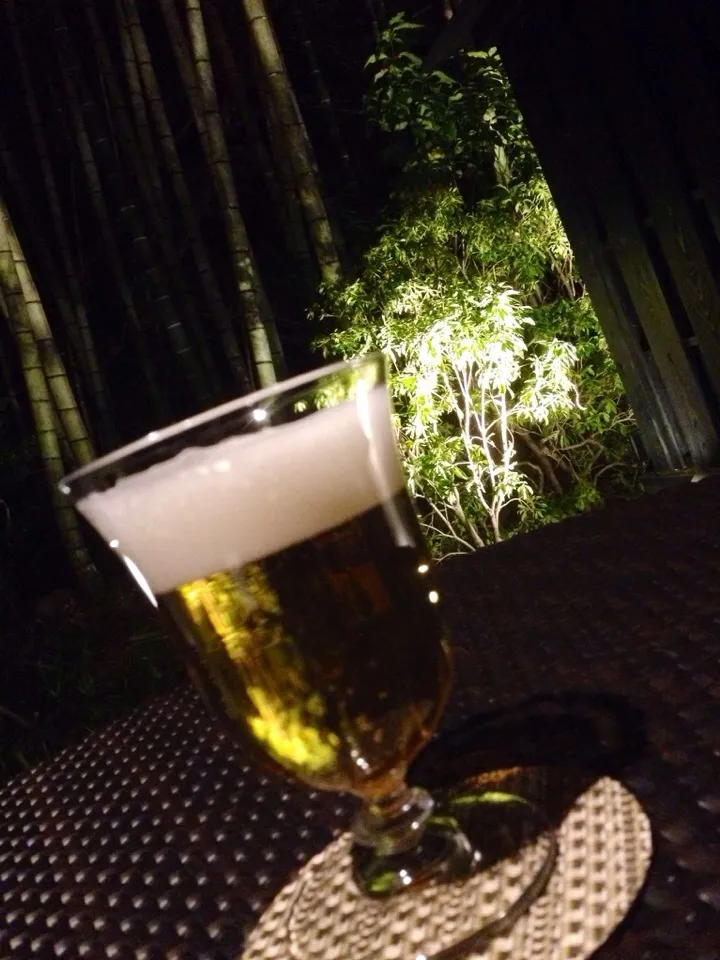 ✨俺の晩酌🍺✨テラス編〜♫|中さんさん