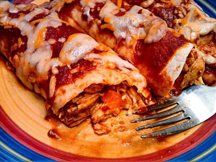 Chicken enchiladas with homemade enchilada sauce|Sashi Steinerさん