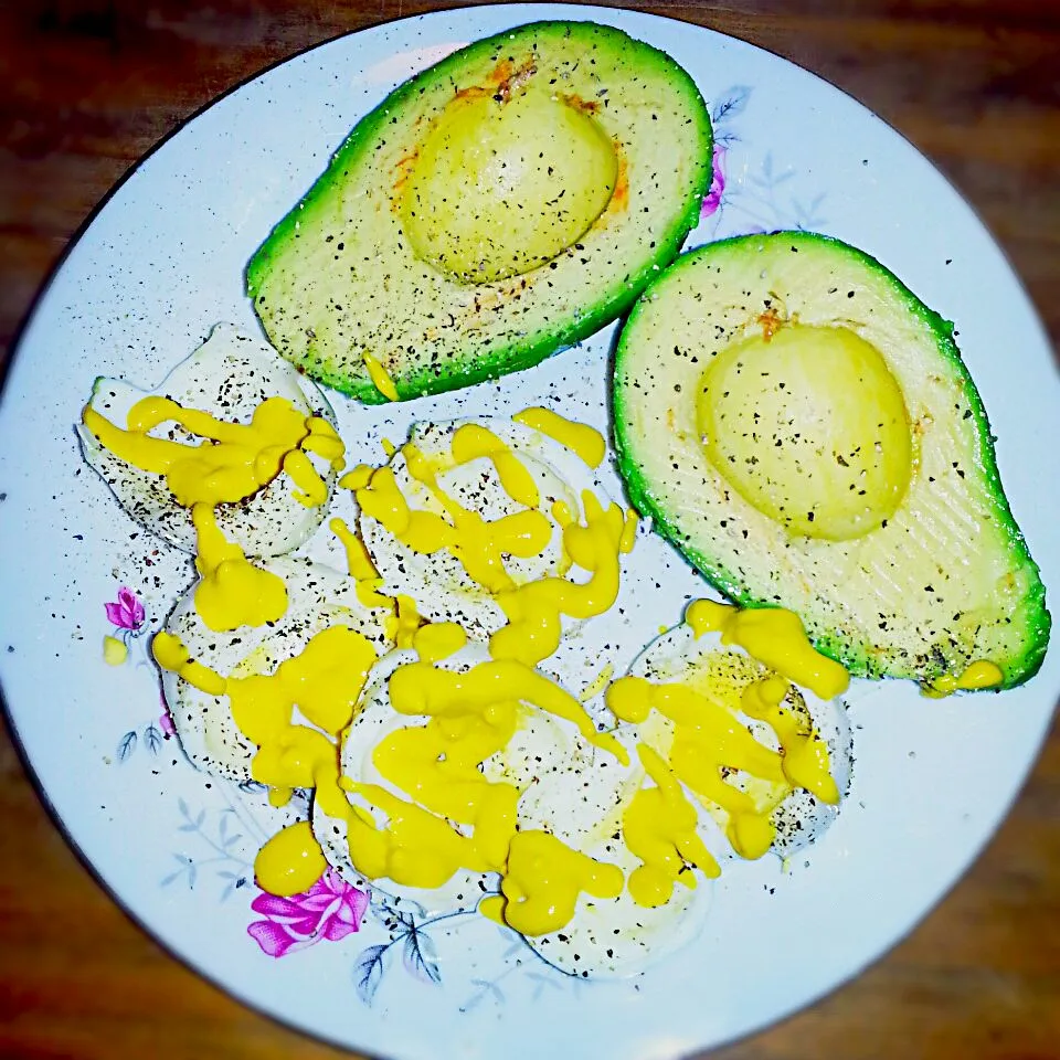 avocado & egg white w/ mustard & pepper|NMorgan:)さん