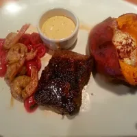 outback steakhouse: sweet potato, sirloin, grilled shrimp on the barbie|NMorgan:)さん