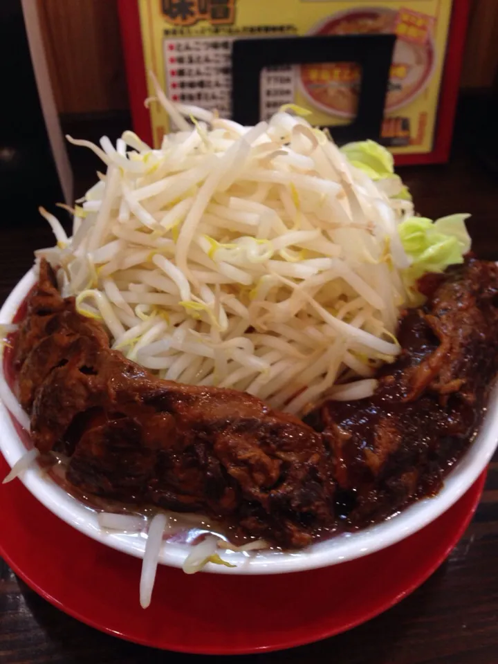 豚ゴリラーメン麺300g野菜増し|MACHIDA Hidekiさん