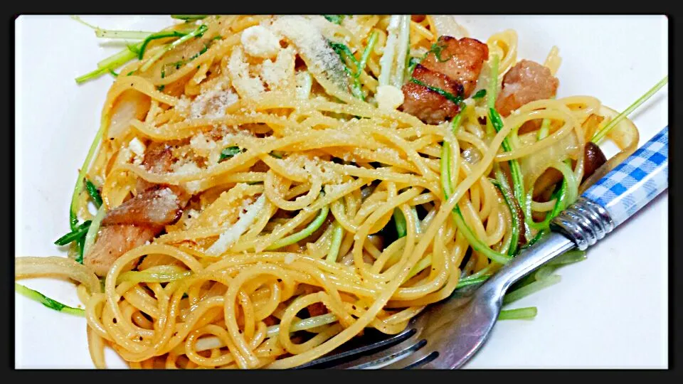 水菜の和風パスタ♡|ももちゃんさん