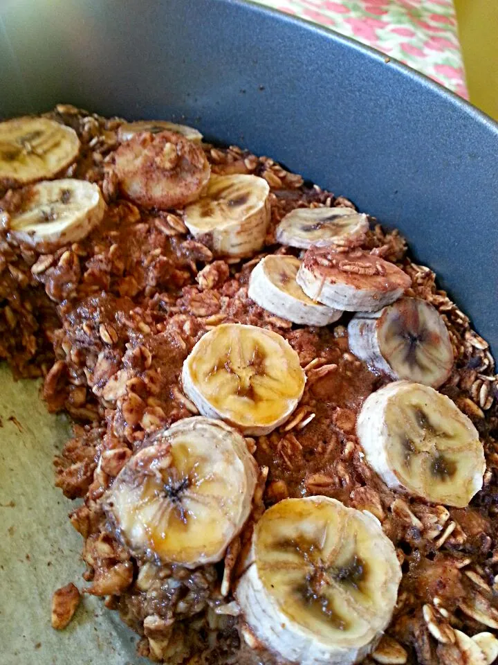 baked chocolate and banana oatmeal|Vivienne Nguyenさん