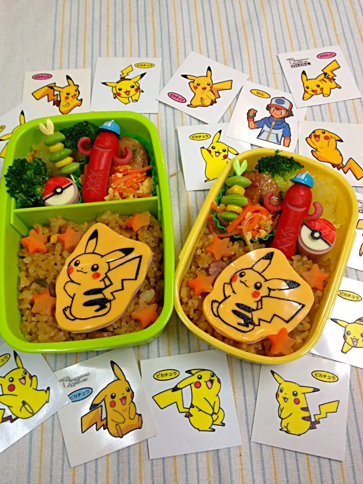 1/6 新年最初のお弁当！ピカチュウde新学期☆|うっちーさん