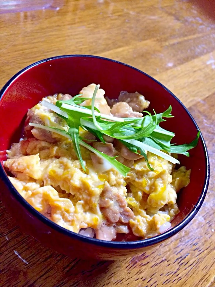 休肝日の親子丼(^^)|くみさんさん