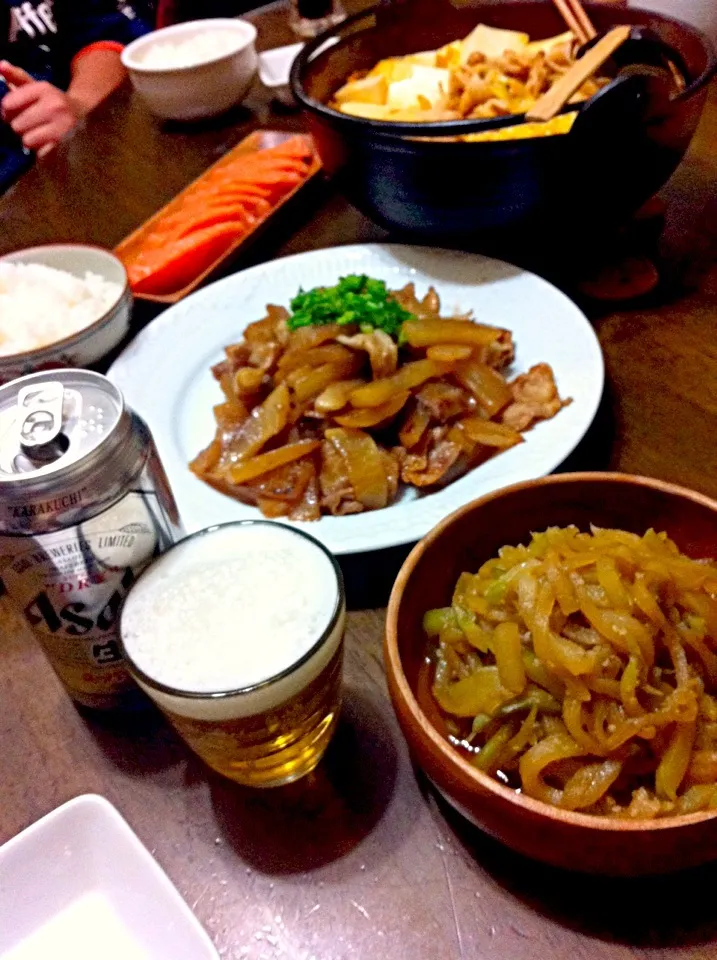 明日から学校だと思っていたら、明日じゃなかったーぁ、カレンダーが分からない😂晩ご飯🍺|いよこ🍻さん