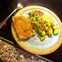 Avocado-Pfanne an Tahin mit Auberginencremebrot|Alexandraさん