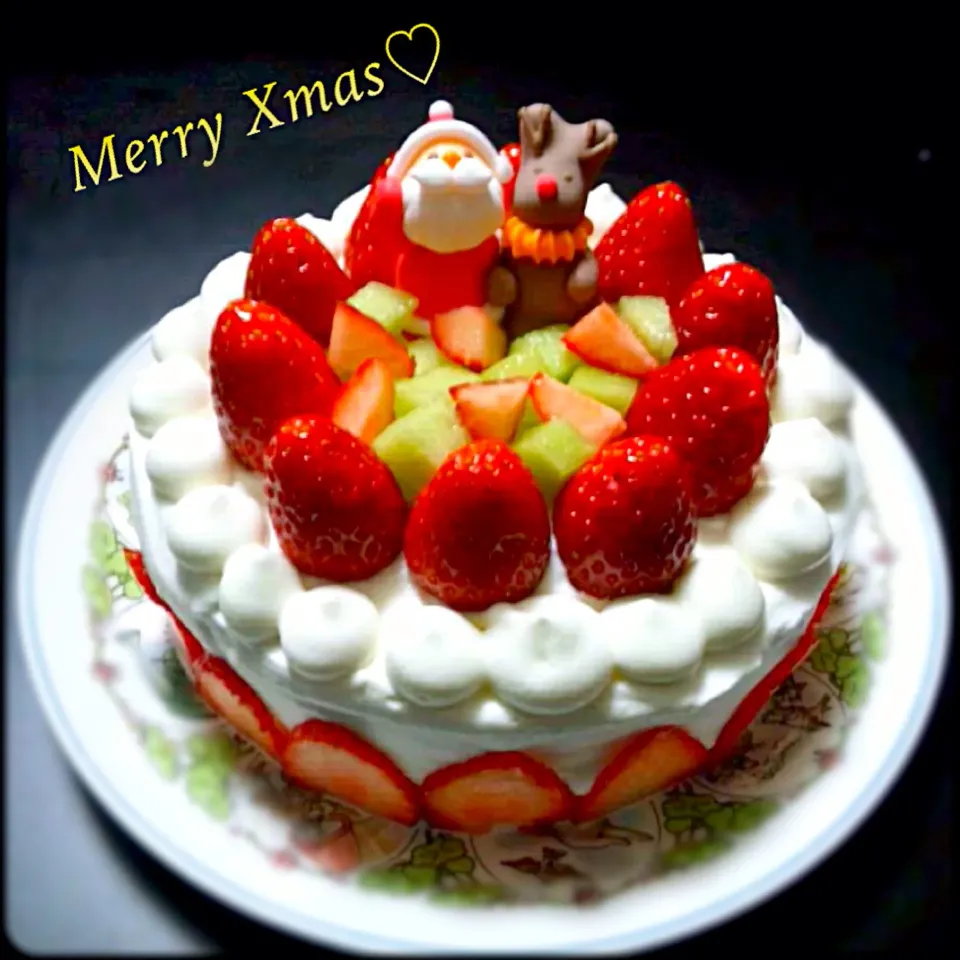 Snapdishの料理写真:だいぶ遅めのクリスマスケーキ|Saya...さん