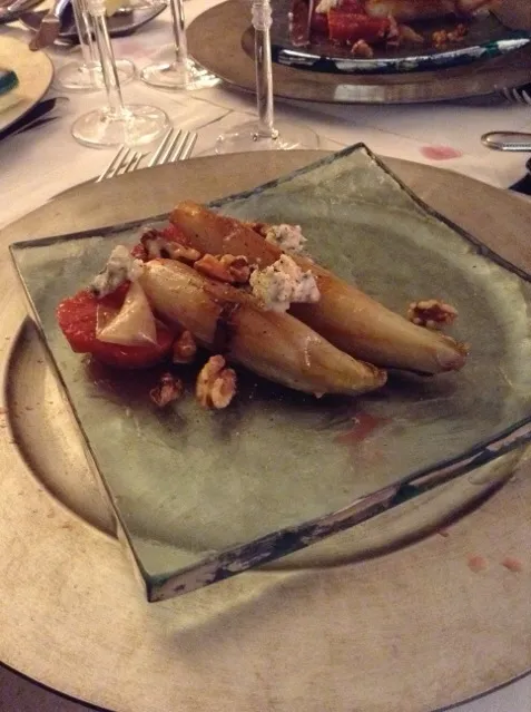 Braised Endive with Blood Oranges and Gorgonzola and walnuts|Christine pavelkaさん