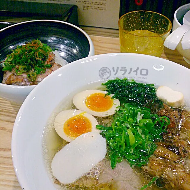 特製塩煮干しそば＆肉飯|カリスさん