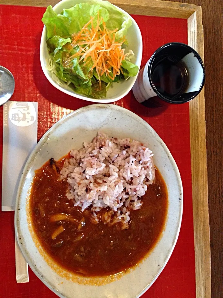 Snapdishの料理写真:奈良キノコ入りハヤシライス|かえるさん