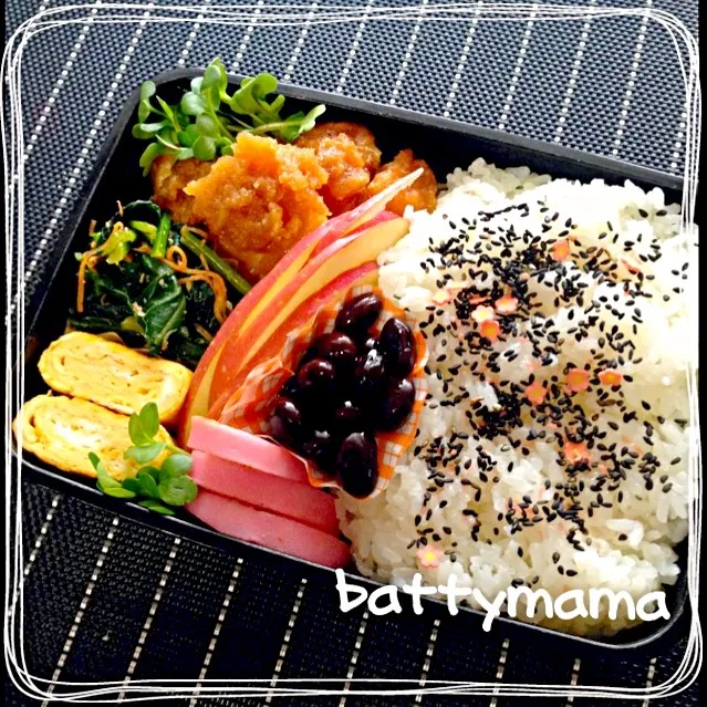 鶏肉のおろし和え弁当〜☆battymamaのパパ弁当〜☆|ばってぃーまま＠♪さん