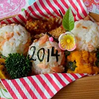 2014年初の息子弁当|mieさん