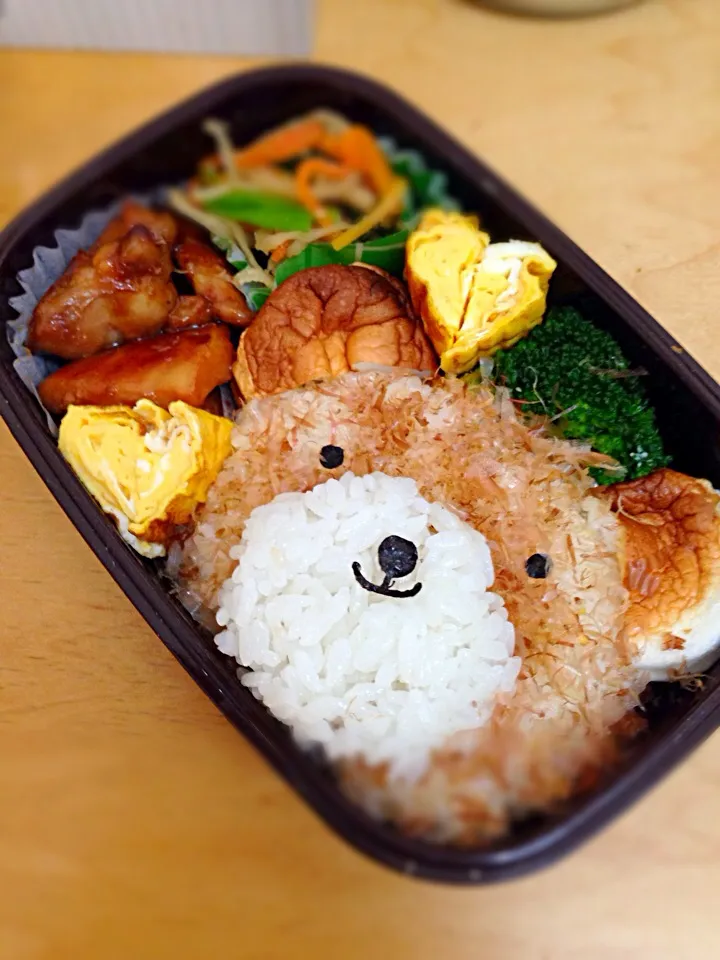 ふわふわクマちゃんお弁当|アリンコさん