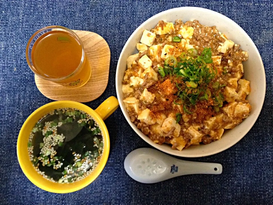 麻婆丼|ばーさんさん