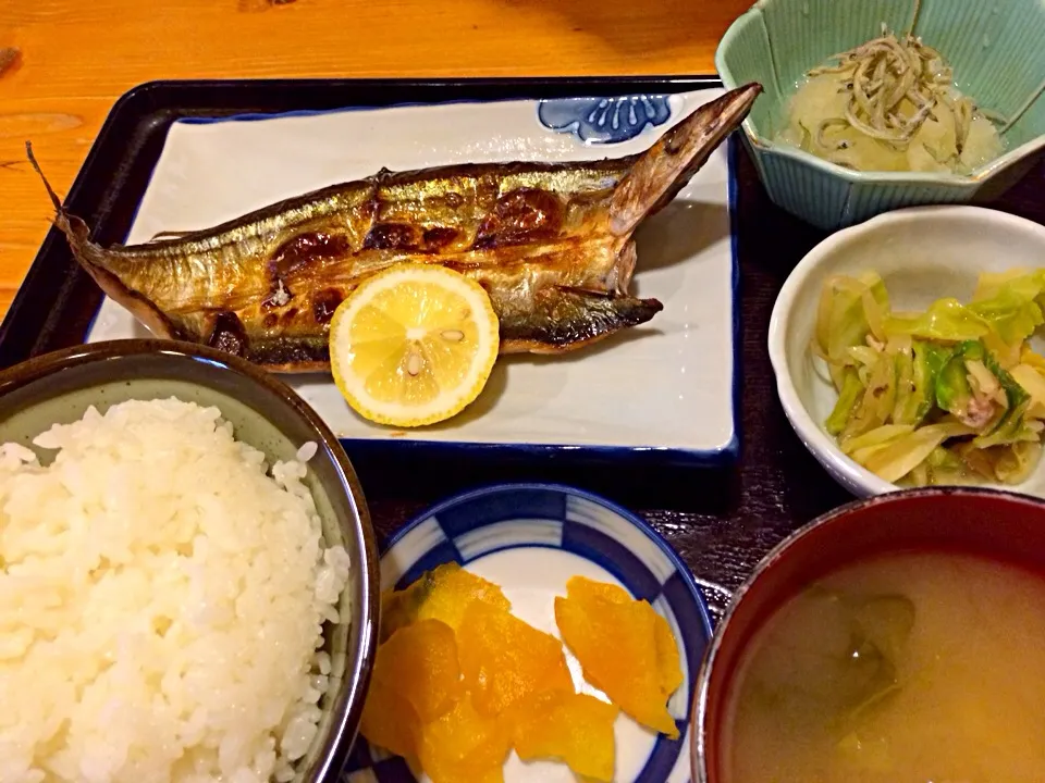 秋刀魚開き焼定食|くらんさん