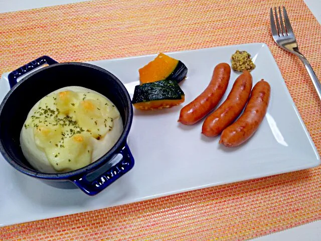 今日の朝食 じゃがいも入りパン|pinknari🐰🌈さん