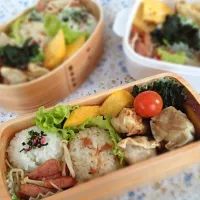 Snapdishの料理写真:1月9日 シュウマイとギョウザのお弁当|かとっちみゆさん