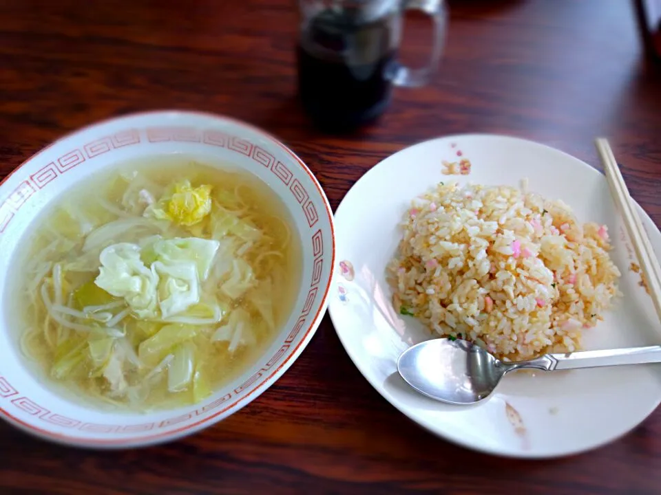 山口市ソウルフードシリーズ「亀山」の通称「両方」：ラーメン＆焼飯|たかたかლ(^o^ლ)さん