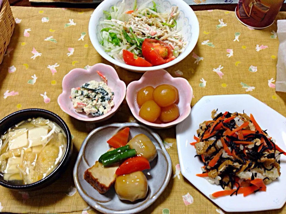 お夕飯|ひよこ饅頭さん