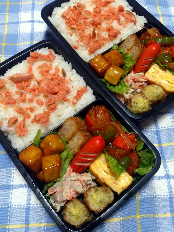 Snapdishの料理写真:14,1.10  男子高校生弁当|yukiさん