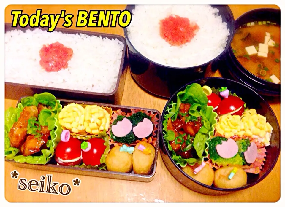 旦那さんと長女のお弁当☆ 2014.1.10|*seiko*さん